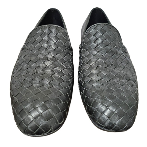 **SOLD** BOTTEGA VENETA Intrecciato Napa Front Leather Woven Loafers - Picture 3 of 11
